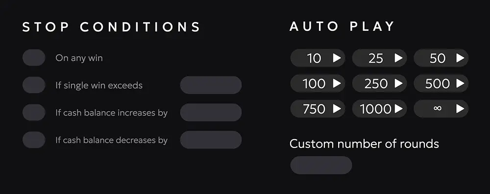 Avia Masters 2 Auto Play configuration menu